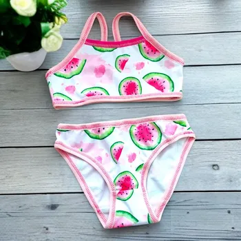 Dívčí plavky Dvoudílné plavky dívčí melouny Velikost: 86/92 Dětské plavky