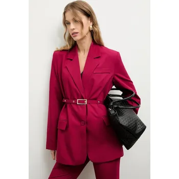 Dámské sako Sako Answear.LAB růžová barva LF.130904.tos 30X, vel. XL