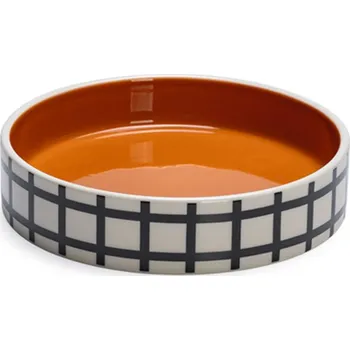 miska pro kočku Beeztees keramická miska babs černá/bílá 350 ml