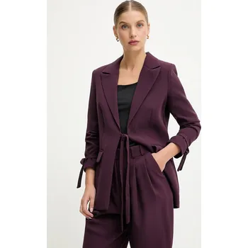 Dámské sako Sako Answear.LAB fialová barva, bez zapínání RH.9054.TOS 44X, vel. S