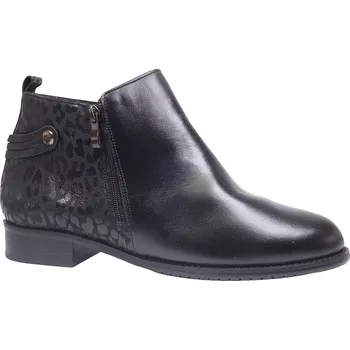 Dámské polobotky Zimní vycházková obuv-kotníková, De-Plus, šíře K, černá/F-241: Černá Hladká kůže 28,5 43 K - extra široká (21392-21393)