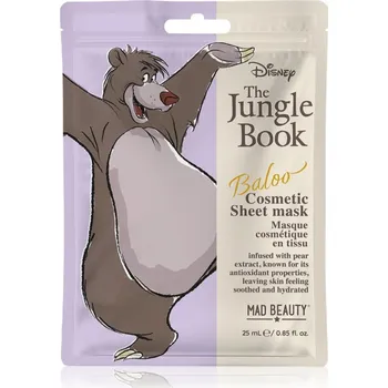 Pleťová maska Mad Beauty The Jungle Book Sheet Mask - Baloo plátýnková maska 25 ml