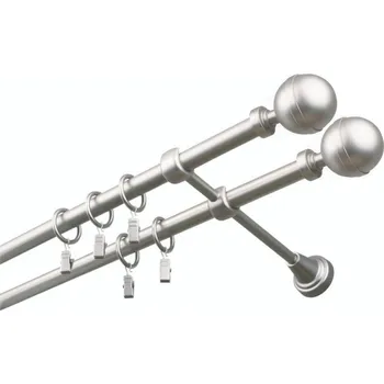 Garnýž Garnýž kovová 300 cm dvouřadá - dvojitá 16 Kalisto double satina