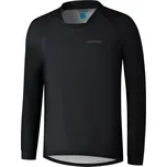 SHIMANO Cyklistický dres s dlouhým rukávem letní - MYOKO LONG WARM - černá M