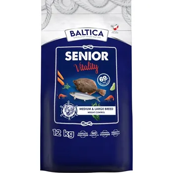 Krmivo pro psa Baltica Senior Vitality M/L12kg Hypoalergenní Suché Krmivo s rybou pro psy