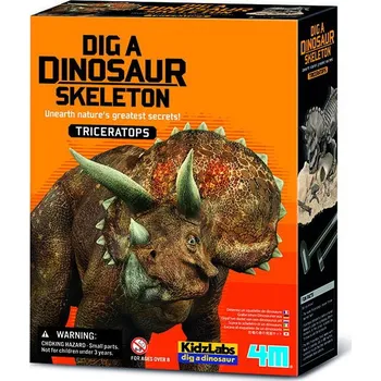 plyšák 4M Dinosauří kostra - Triceratops