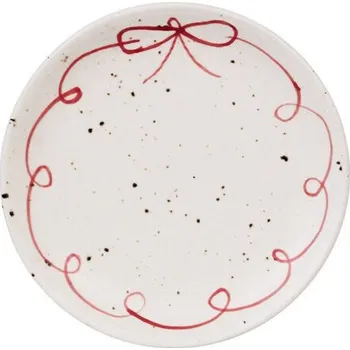 Talíř Strömshaga Mělký talíř VIOLA BOW, červená Strömshaga