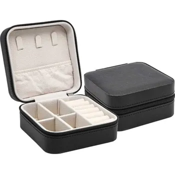 Šperkovnice Šperkovnice cestovní černá - koženka, SP-0001-09