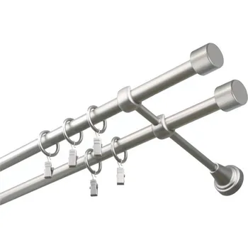 Garnýž Garnýž kovová 230 cm dvouřadá - dvojitá 16 Válec double satina