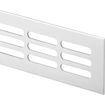 Větrací mřížka Mřížka větrací hliníková HVM, 400 x 60 EP, přírodní elox