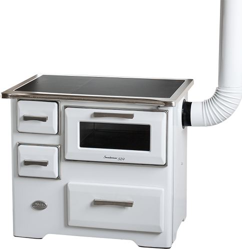 Sporák na tuhá paliva MBS SD 7 N NEW LINE - Bílý/Levý