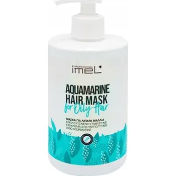 Vlasová regenerace IMEL AQUAMARINE MASKA NA MASTNÉ VLASY AKVAMARÍN 500ML