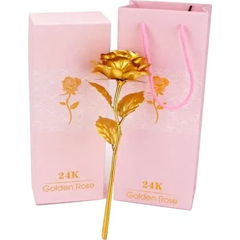 APT Věčná růže zlatá 24 cm v dárkovém boxu