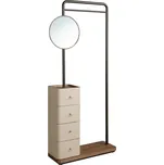 Angel Cerdá Stojací věšák No. 3281 se zrcadlem a zásuvkami