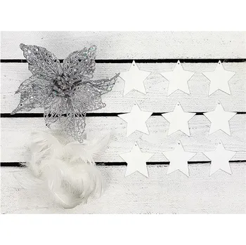 Vánoční dekorace LAALU Vánoční ozdoby - sada KRÁL ZIMA, na stromky do 100 cm