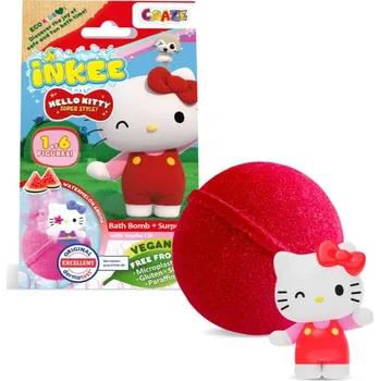 Craze INKEE Hello Kitty šumivá koule do koupele s figurkou 1 ks