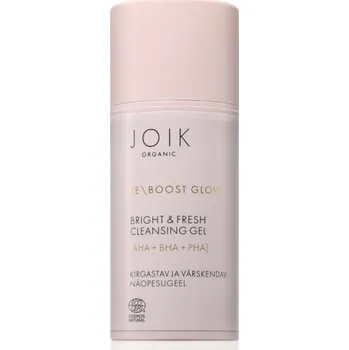 JOIK Organic Re-Boost Glow osvěžující čisticí pleťový gel s exfoliačním účinkem 100 ml