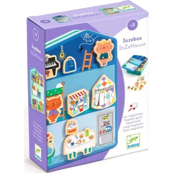 Dřevěná hračka DJECO Domeček s magnety