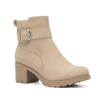 Dámská obuv Clara Barson Polokozačky WS2902-06 Béžová 38