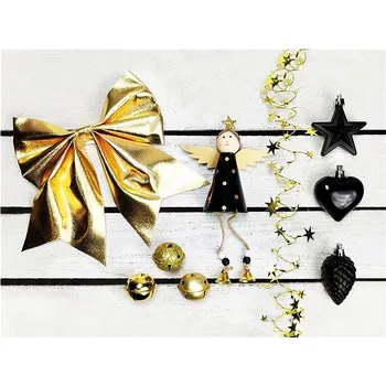 Vánoční dekorace LAALU Vánoční ozdoby - sada NOČNÍ OBLOHA, na stromky do 100 cm