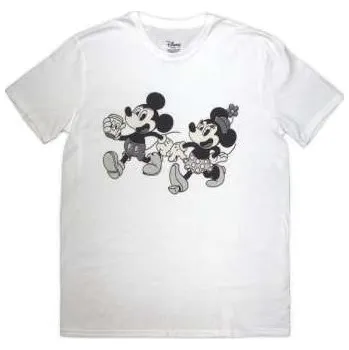 Merch Disney: Disney Unisex T-shirt: Mickey & Minnie (white) (medium) M
