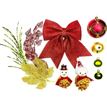 Vánoční dekorace LAALU Vánoční ozdoby - sada SNĚHULÁČEK, na stromky do 100 cm