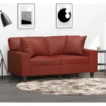 vidaXL Dekorační polštáře 2 ks 40 x 40 cm umělá kůže [349484] Barva: vínová červená