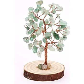 Drahý kámen Magieprirody.cz Strom života z Avanturínu na dřevěném podstavci #ZB329