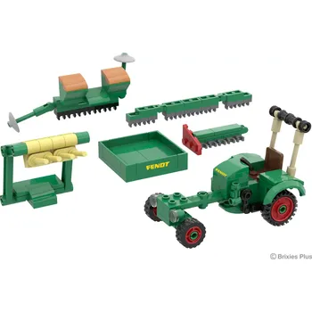 ostatní stavebnice Brixies Plus Stavebnice traktoru Fendt GT 169 ks Classic Collection
