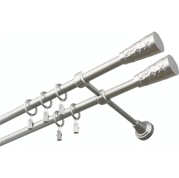 Garnýž Garnýž kovová 190 cm dvouřadá - dvojitá 16 Sevilla double satina