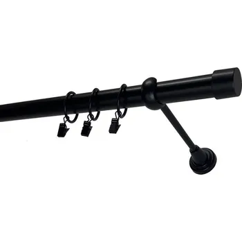 Garnýž kovová 180 cm jednořadá 25 Pullo černá