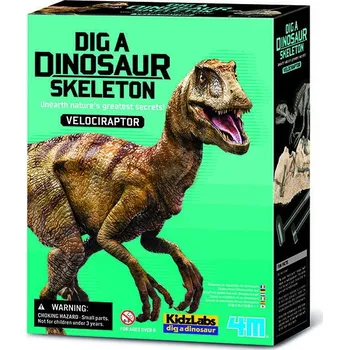 Dětská vědecká sada 4M Dinosauří kostra - Velociraptor