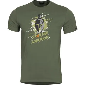 Pánské tričko Triko Ageron Spartan Warrior, Pentagon, Olive Green, XS