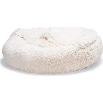 Pelíšek pro psa Beeztees Yala pelíšek pro psy béžový plyš Ø 60 cm