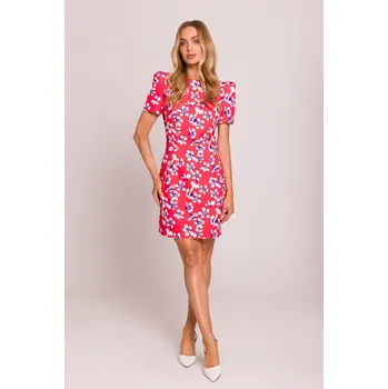 Dámské šaty Elegantní květované minišaty MOE M856 vzor 2 EU velikost: L