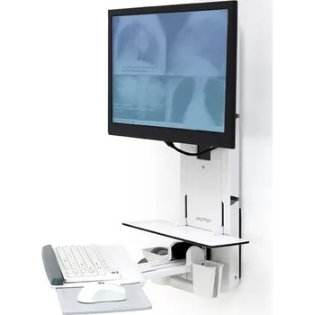 Držák monitoru ERGOTRON PATIENT ROOM, VL18 STS WM,white,systém držáků na zeď, monitor (all in one), klávesnice, myš,prac.plocha