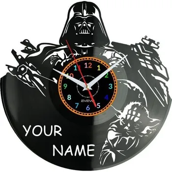 Hodiny Yoda Darth Vader Nástěnné Hodiny Vinylová Deska Moderní Dekorativní Na