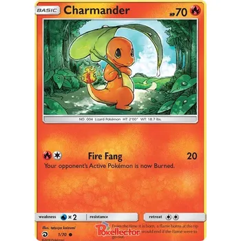 Sběratelská karetní hra Charmander 001/070 - Dragon Majesty Typ karty: Non-Holo