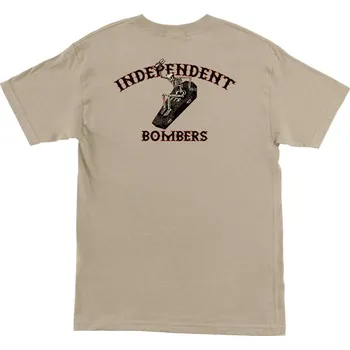 Pánské tričko INDEPENDENT triko - Bombers S/S Heavyweight T-Shirt Sand (155099) velikost: XXL