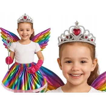 Karnevalový kostým KOSTÝM PRINCEZNA JEDNOROŽEC 2 SADY PŘÍSLUŠENSTVÍ 92/134