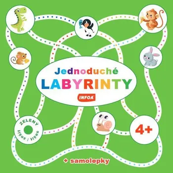 Bystrá hlava Jednoduché labyrinty - zelený sešit / zošit + samolepka