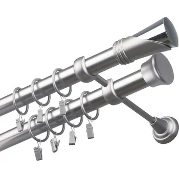 Garnýž Garnýž kovová 300 cm dvouřadá - dvojitá 25/25 Duncan Satina