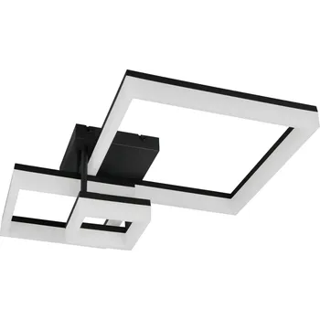 Trio Leuchten R65771332 CAMINO - Stropní LED černé svítidlo 65 x 46cm, 32W, 4000lm, 3000K (Moderní stropní přisazený lustr v černé barvě)