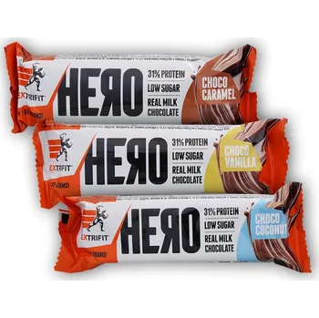 Extrifit Hero Protein Bar 31% 65g Varianta: chocolate vanilla