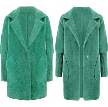 Dámský kabát Soprato dámský kabát zelený oversize bez kapuce velikost 50