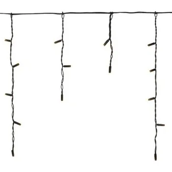 Vánoční dekorace Vánoční osvětlení Vánoční světelný řetěz s převisy TEPLÁ BÍLÁ blikající 3 x 0,4 m - PROFI - spojovací