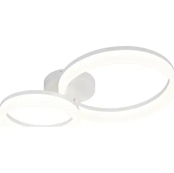 Trio Leuchten R63601231 SCOPE - Stropní LED bílé svítidlo 51 x 33cm, 22W, 3000lm, 4000K (Moderní stropní přisazený lustr v bílé barvě)