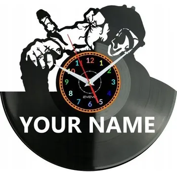 Hodiny Opice Tvé Jméno Nástěnné Hodiny Vinylová Deska Moderní Dekorativní Na Pre