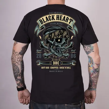 Pánské tričko Pánské Triko BLACK HEART BANDANA BOY Barva: Černá, Velikost: 3Xl