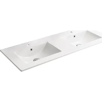 Cerano Todo Keramické dvojumyvadlo 120x46 cm, bílá lesklá, CER-431602